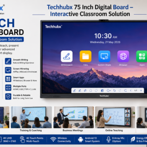 Techhubx 75 Inch Digital Board – Interactive Classroom Solution
