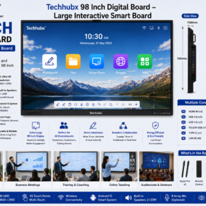 Techhubx 98 Inch Digital Board – Large Interactive Smart Board