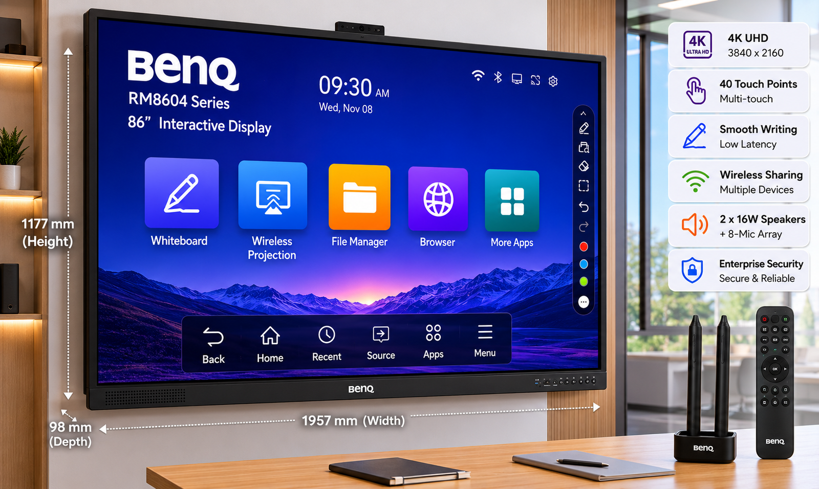 BenQ 86 Inch Interactive Display - Image 2