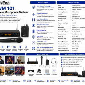 Digitech DWM 101 Wireless Microphone System