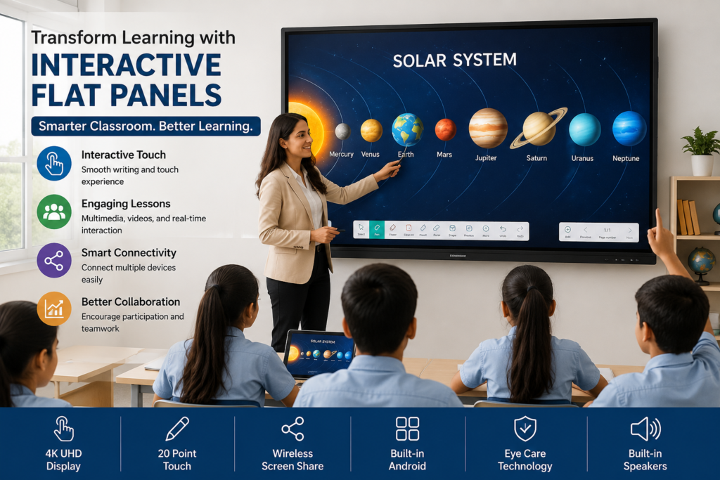 Best Interactive Flat Panels for Smart Classrooms in 2026 – Digital Board Solution for Modern Education