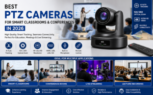 Top PTZ Cameras for Smart Classrooms and Conferences 2026 with AI Auto Tracking, 4K Ultra HD, Optical Zoom and Live Streaming Features