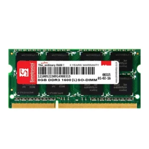 Simmtronics 8GB DDR3 Laptop RAM 1600MHz SO-DIMM Memory Module for Laptop